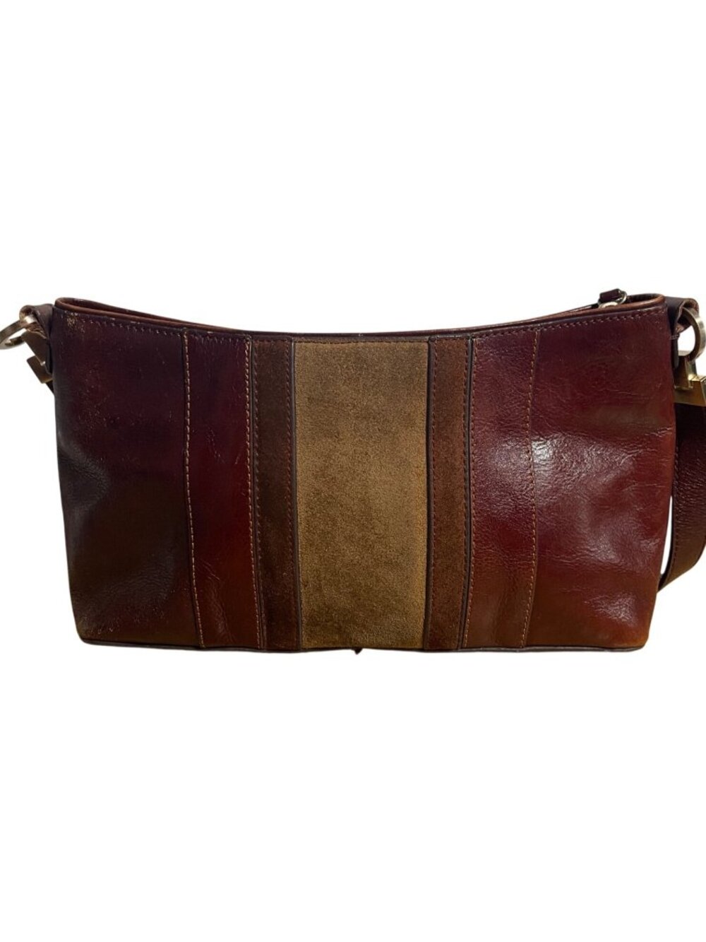 Etienne Aigner Leather Shoulder Bag VTG 1990s Burgundy Oxblood Horsbit Hardware - Picture 2 of 16